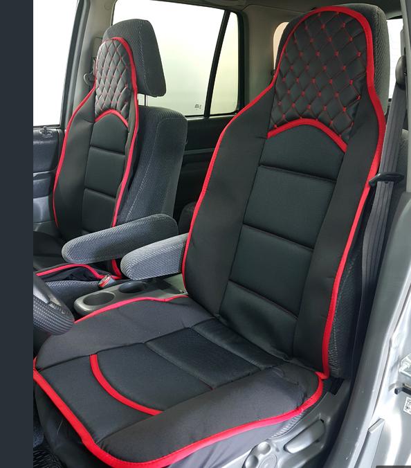 Масажор LUX ER /Черно с червен шев