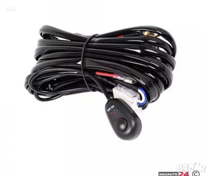 Захранващи кабели За Лед Барове И Халогени 3,5м С Ключ Реле Индикатор