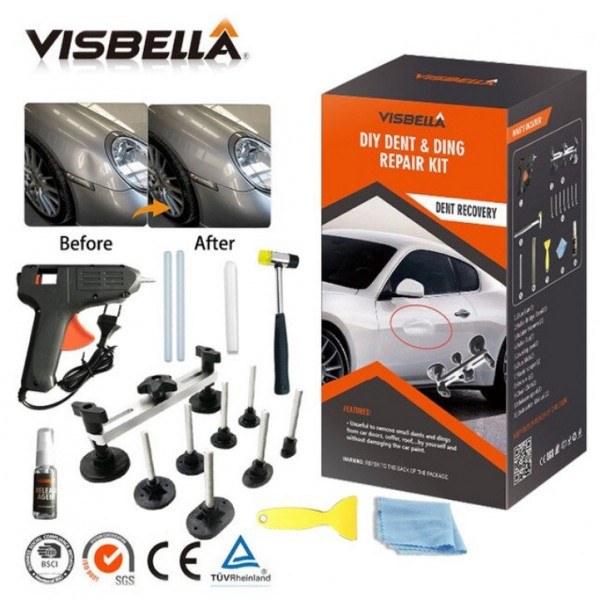 Комплект за изправяне на вдлъбнатини по колата