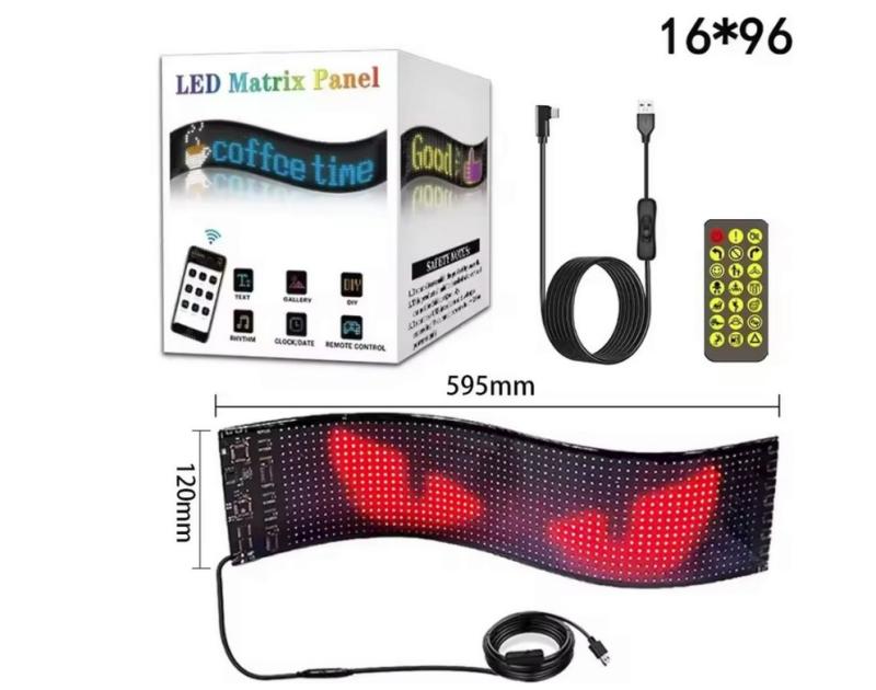 Светещи LED очи за предно стъкло, дяволски очи Devil Eyes 60/12см