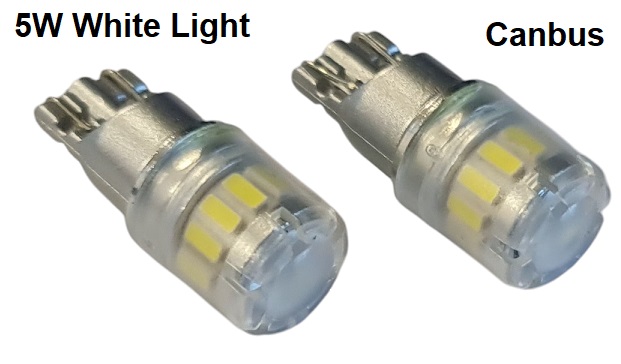 image_2 LED крушки T10 12V 5W – бели, габарит, комплект 2 бр.