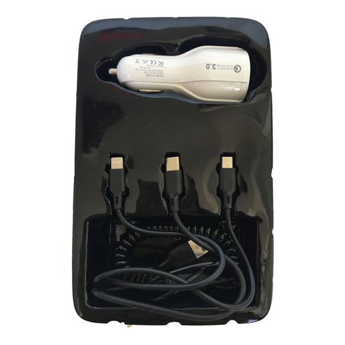 image_4 Универсално USB зрядно за кола с два порта и USB кабел