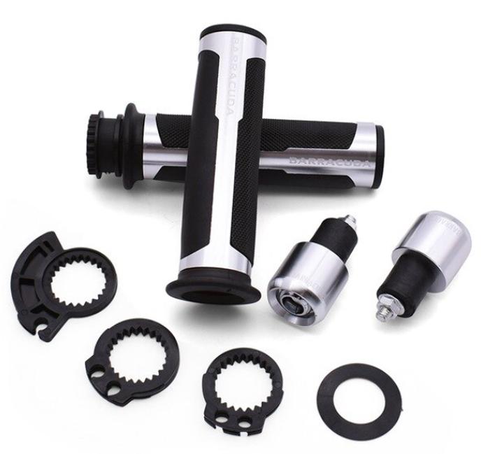 дръжки за мотоциклет с краш тапи-графит