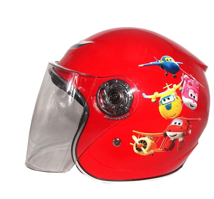 Детска каска червена