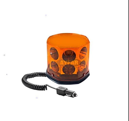 Аварийна сигнална LED лампа 12V /24V оранжева