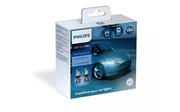 Комплект LED крушки за  фарове H4 Philips