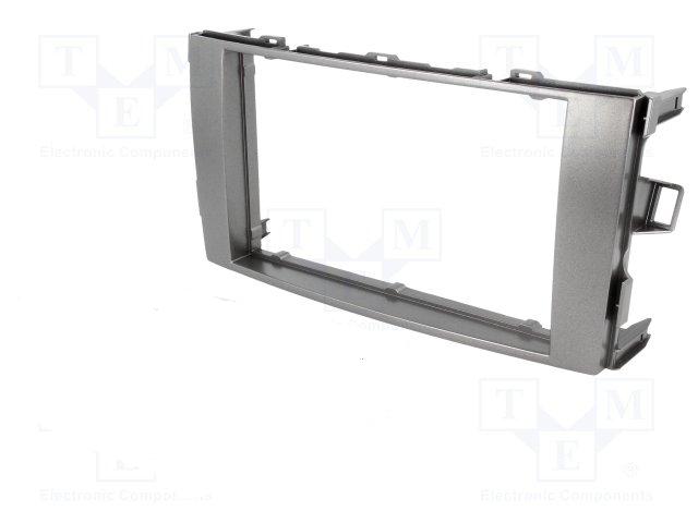 ИЗЧЕРПАН!Адапторна рамка за смяна на фабричното радио за Toyota Auris 2007->2012 антрацит