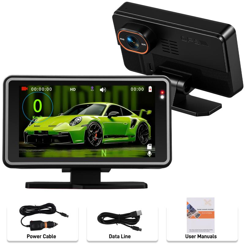 image_2 Универсален 5" Head-Up Дисплей (HUD) с Вграден DVR Видеорегистратор за Автомобил