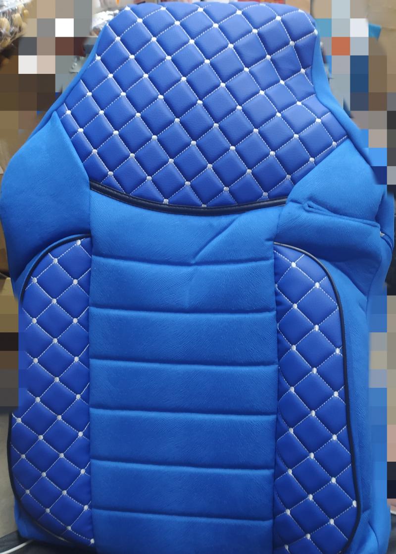 Тапицерия кожа Delux MAN TGX (07-14) синьо