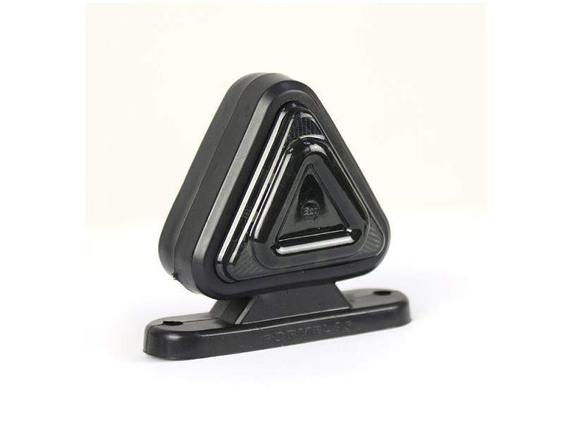 Габарит рогче 18 LED 12–24V 7 см – червено/бяло (опушен)