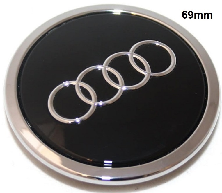 КАПАЧЕТА за джанти -AUDI- 69мм. - 4бр. к-т черни