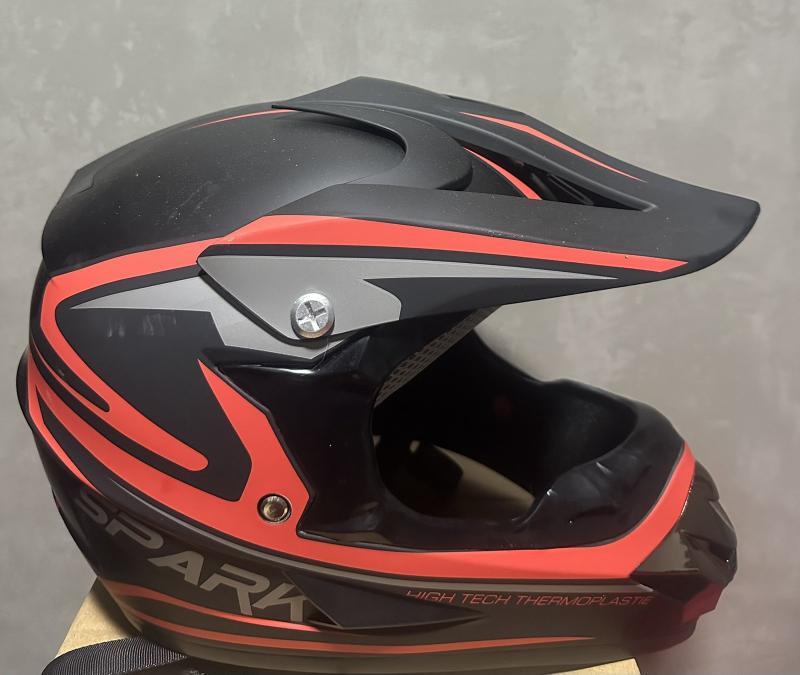 КАСКА  Кросoва- черно+оранжево -XXL