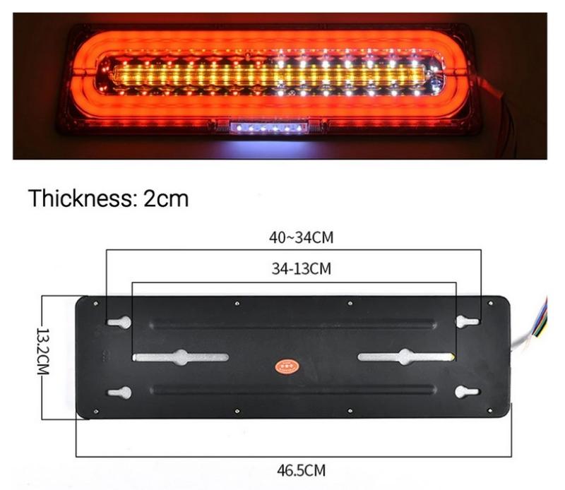 image_2 Стопове LED с Бягаща светлина 12/24V 46см комплект