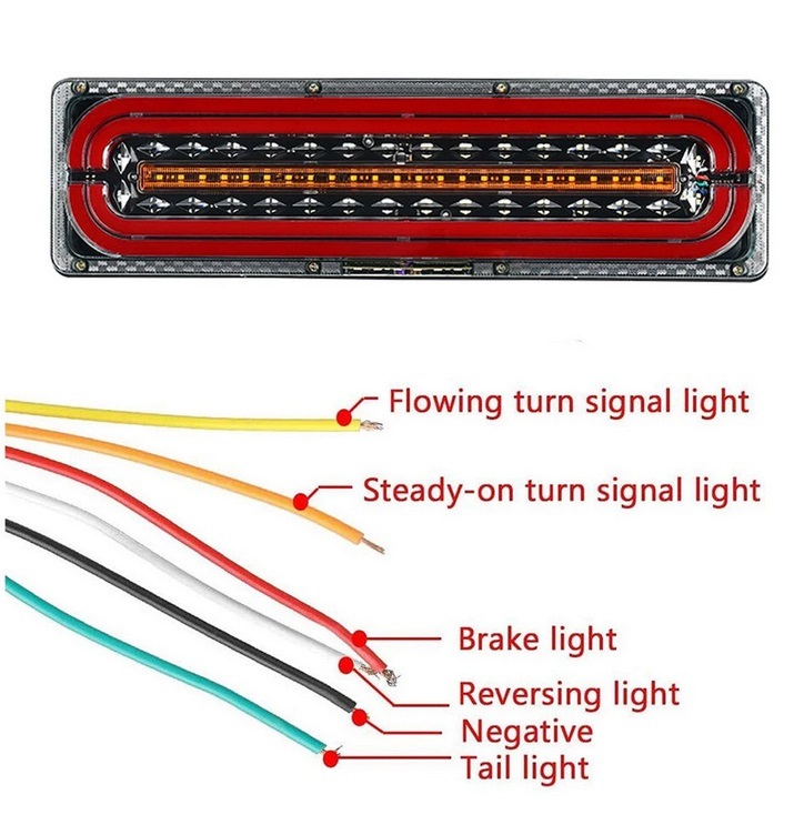 image_5 Стопове LED с Бягаща светлина 12/24V 46см комплект