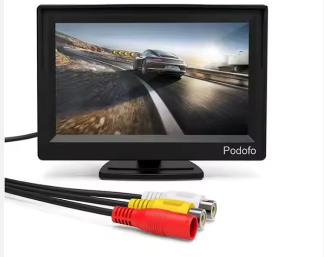 5-инчов монитор за кола с 2 видео входа за 10V-30V КАМИОНИ,ЛЕКИ АВТОМОБИЛИ И БУСОВЕ