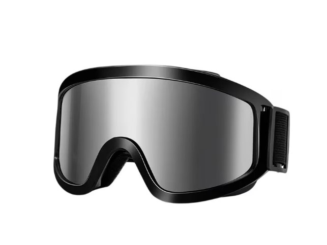 Спортни очила унисекс, студоустойчиви, антирефлексни, с дунапренени възглавнички, черни